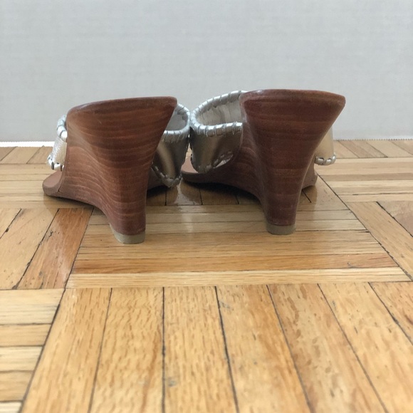 Jack Rogers Wedge Silver Sandal - Picture 5 of 6